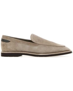 Brunello Cucinelli Suede Loafers - Grey