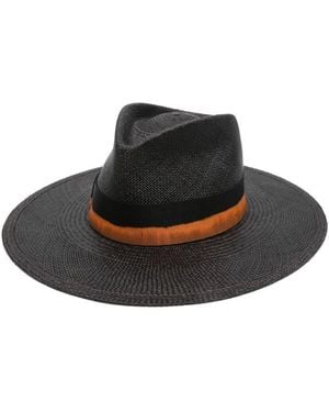 Borsalino Barbara Fedora Hat - Black