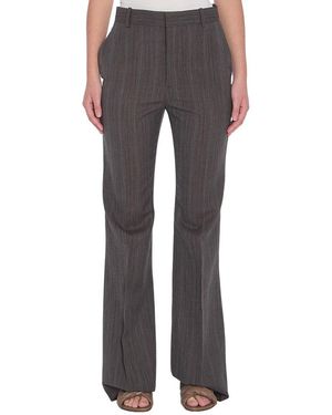 Bottega Veneta Straight Flat Front Trousers - Grey