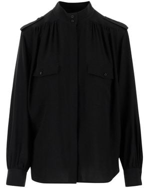 Chloé Relaxed Pleated Shirt - Black