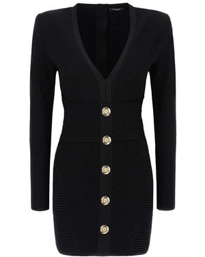 Balmain Bodycon Dress - Black