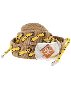DSquared² Boy Scout Logo Belt - Natural
