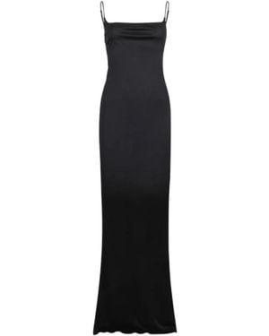DSquared² Square Neck Long Dress - Black