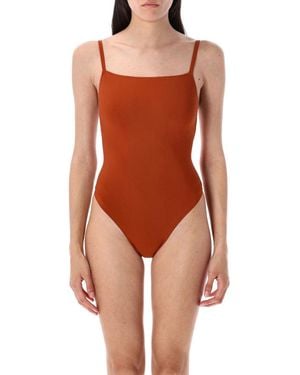 Lido Strap Detail Swimsuit - Orange