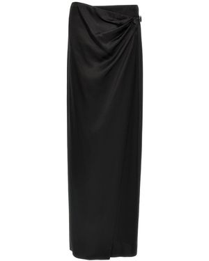 Tom Ford Maxi Wrap Skirt With Belt Detail - Black