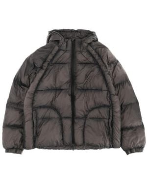 Represent Quilted Hood Jacket - Grey