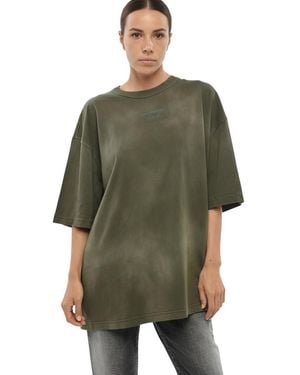DIESEL Logo Crew Neck T-Shirt - Green