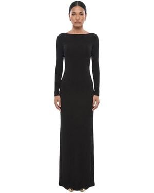 DSquared² Boat Neck Maxi Dress - Black