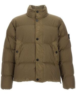 Stone Island Mock Collar Jacket - Green
