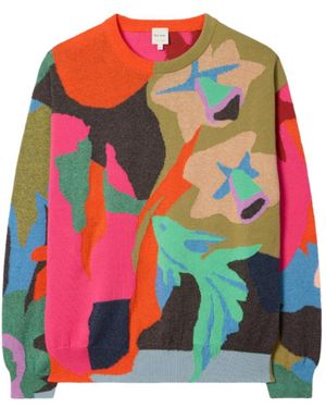 Paul Smith Crew Neck Sweaters - Red