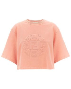 Fendi 3D Roma' Sweatshirt - Pink