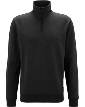 BOSS Half Zip Sweatshirt - Black