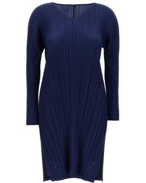 Pleats Please Issey Miyake 'Monthly Colors: February' Tunic - Blue