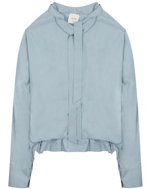 Alysi Relaxed Solid Shirt - Blue