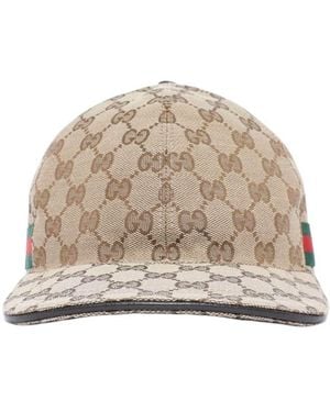 Gucci Gg Logo Baseball Cap - Natural