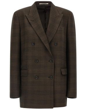 Tagliatore Peaked Lapel Blazer - Black