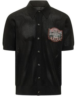 Amiri Relaxed Embroidered Shirt - Black