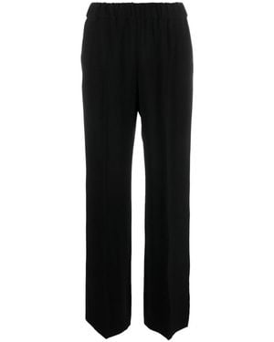 Alberto Biani Straight Elasticated Pants - Black