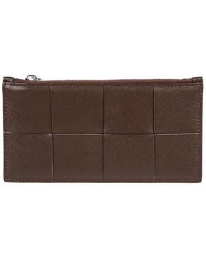 Bottega Veneta Credit Card Holder - Brown