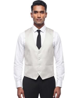 Corneliani Textured Waistcoat - White