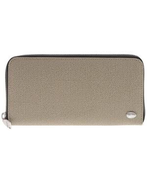 DIESEL Logo Zip Around Wallet - Grey