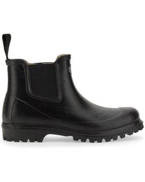 Superga Solid Round Toe Boot - Black