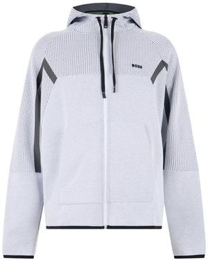 BOSS Zip-Up Hoodie - Gray