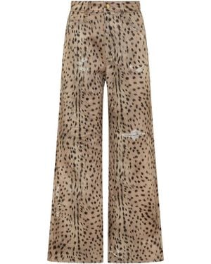Amiri Relaxed High Rise Jeans - Natural