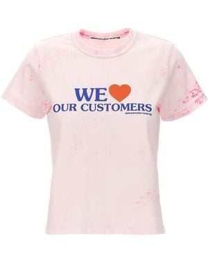 Alexander Wang 'We Love Our Customers' T-Shirt - Pink