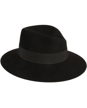 Maison Michel Fedora Hat - Black