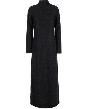 Rohe Textured Lace Turtleneck Dress - Black