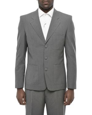 Givenchy Notched Lapel Blazer - Gray