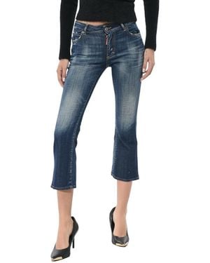 DSquared² Bootcut Mid Rise Jeans - Blue