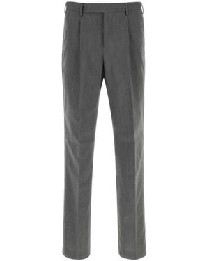 PT Torino Tailored Pleated Pants - Gray