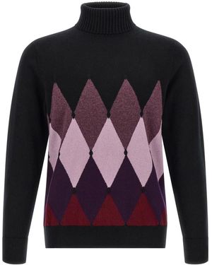 Ballantyne Turtle Neck Sweater - Blue