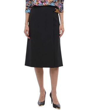 Stella McCartney Solid Midi Skirt - Black
