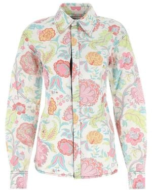 Marine Serre Regular Floral Shirt - White