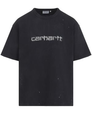 Carhartt Crew Neck Logo T-Shirt - Black