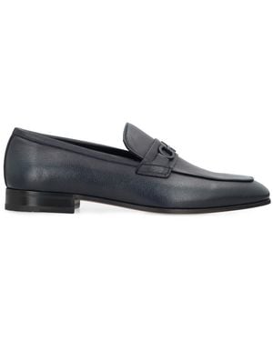 Ferragamo Leather Loafers - Black