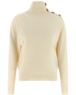 Balmain Wool Sweater - Natural
