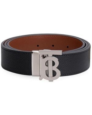 Burberry Tb Buckle Belt - Brown