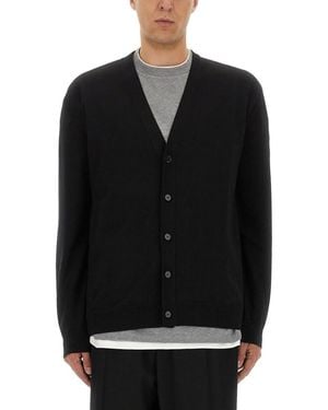 Jil Sander V Neck Cardigans - Black
