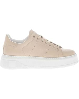 Woolrich Logo Low-Top Sneakers - Natural