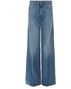 PT Torino Wide Leg High Rise Jeans - Blue