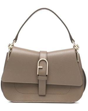 Furla Taupe Flow Mini Satchel - Grey