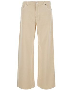 Roy Rogers Relaxed High Rise Jeans - Natural