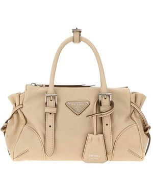 Prada Karin Small Satchel - Natural