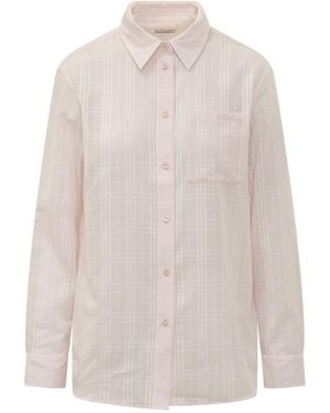 Burberry Relaxed Checks Shirt - White