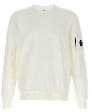 C.P. Company Crewneck Logo Sweatshirt - White