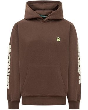 Barrow Logo Regular Hoodie - Brown